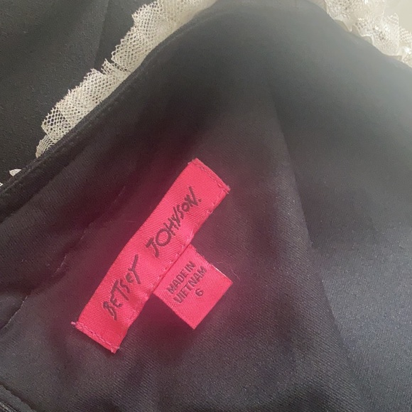 Betsy Johnson black dress w jewel detail worn once! - Picture 7 of 8